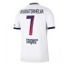 Paris Saint-Germain Khvicha Kvaratskhelia #7 Venkovní Dres 2026-27 Krátkým Rukávem Paris Saint-Germain Khvicha Kvaratskhelia #7 Venkovní Dres 2026-27 Krátkým Rukávem